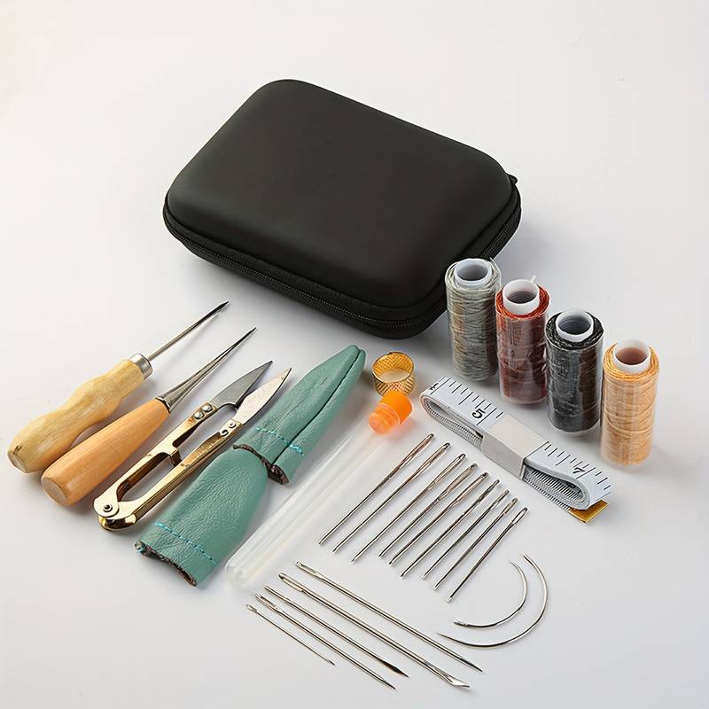 Repair Sewing Kit Heavy Duty Sewing Kit With Leather Sewing - Temu